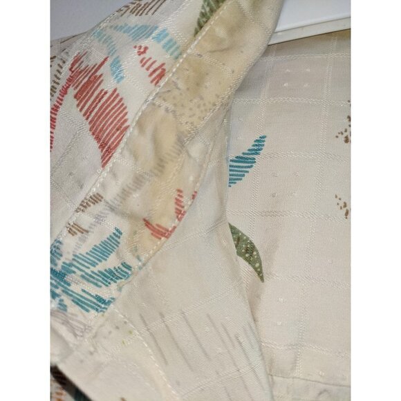 Tori Richard men's XL Honolulu 100% Silk Shirt Colorful Palm Tree island pattern - Picture 6 of 7